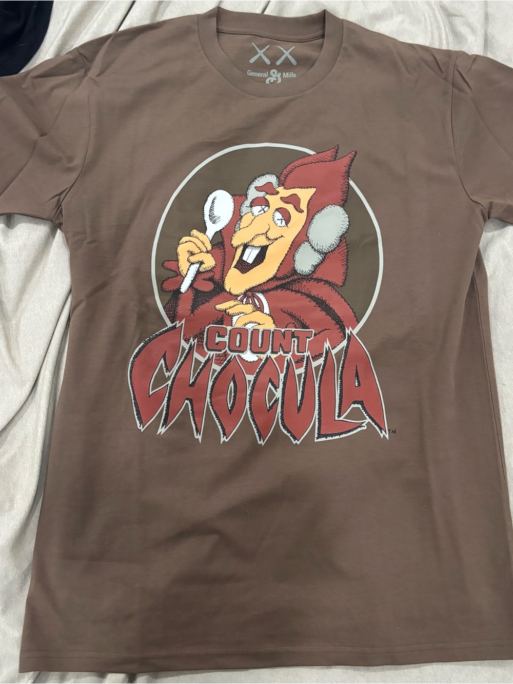 KAWS Count Chocula Brown Graphic Tee - Men